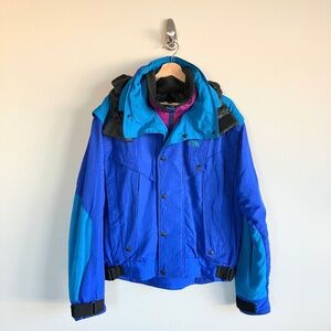 North Face Hyper x Gore Tex Blue, Purple, Light Blue Raincoat Jacket Size Medium